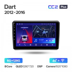 Штатная магнитола CC2+ PLUS 6/128 для Dodge Dart (2012-2016) Dart (And.10,DSP,IPS)