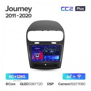 Штатная магнитола CC2+ PLUS 6/128 для Dodge Journey (2011-2020) (9") (And.10,DSP,IPS)