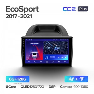 Штатная магнитола CC2+ PLUS 6/128 для Ford EcoSport (2017-2021) (10") (And.10,DSP,IPS)