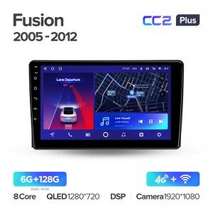Штатная магнитола CC2+ PLUS 6/128 для Ford Fusion (2005-2012) (9") (And.10,DSP,IPS)