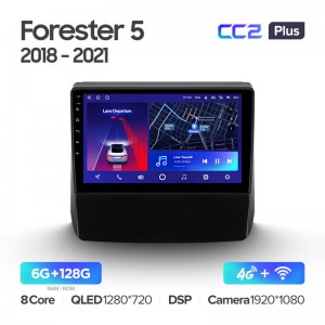 Штатная магнитола CC2+ PLUS 6/128 для Subaru Forester 5 2018-2021) (9") (And.10,DSP,IPS)