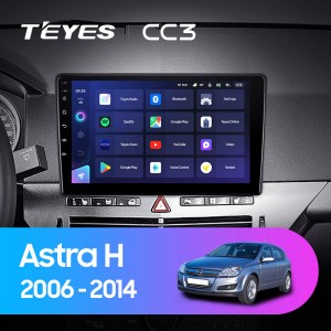 Штатная магнитола Teyes CC3 4/64 для Opel Astra H (2006-2014) (9") (And.10,DSP,IPS)